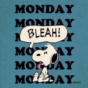 Snoopy Monday Bleah