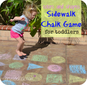 outdoor sidewalk chalk game